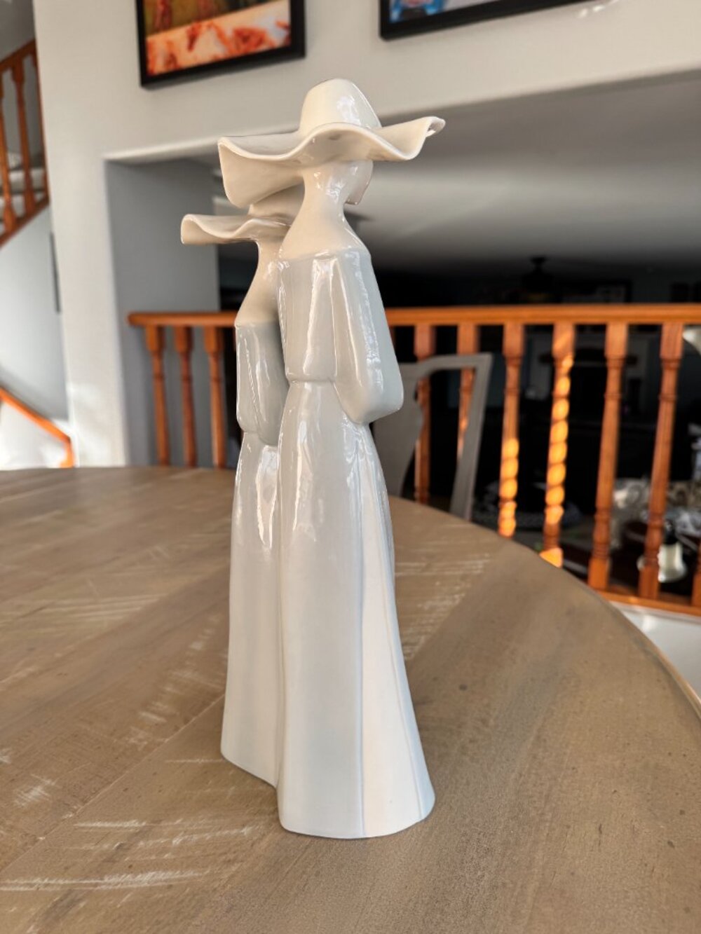 Vintage Lladro Nuns Porcelain Figurine 4611 Two Nuns with Rosaries Spain Glossy - Picture 3 of 7
